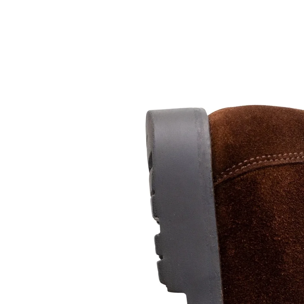 $849.00! Salvatore Ferragamo Gancini Logo Suede Loafers Brown Men's US 8.5 D